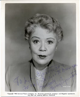 Spring Byington autograph