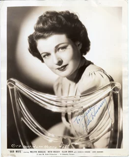 Ruth Hussey autograph