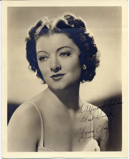 Myrna Loy autograph
