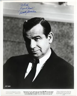 Walter Matthau autograph