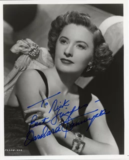 Barbara Stanwyck autograph