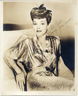Jane Wyman autograph