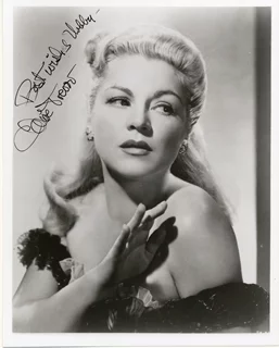 Claire Trevor autograph