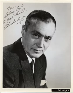 Charles Boyer autograph