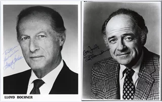 Lloyd Bochner & Ed Flanders autograph