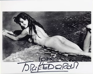 Brigitte Bardot autograph