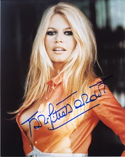 Brigitte Bardot autograph