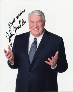 John Madden autograph