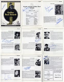 1886 Golden Boot Awards Program autograph