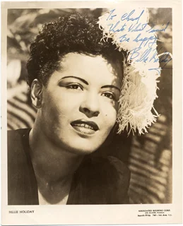 Billie Holiday autograph