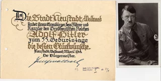 Alolf Hitler autograph
