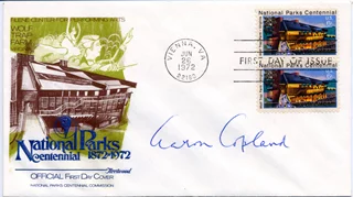 Aaron Copeland autograph