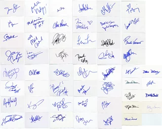 Actress Signature Lot autograph