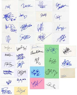 Musician Signature Lot autograph