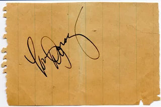 Tommy Dorsey autograph