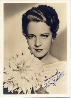 Ruby Keeler autograph