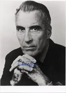 Christopher Lee autograph