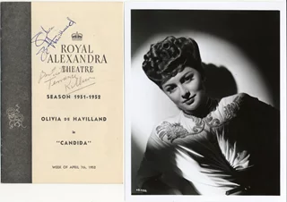 Olivia de Havilland autograph