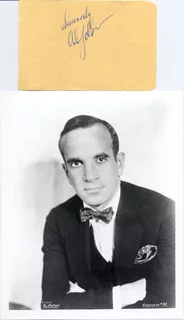 Al Jolson autograph