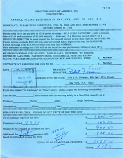 Robert Fosse autograph