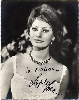 Sophia Loren autograph