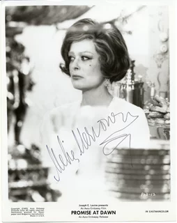 Melina Mercouri autograph