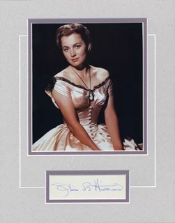 Olivia DeHavilland autograph