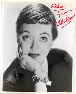 Bette Davis autograph