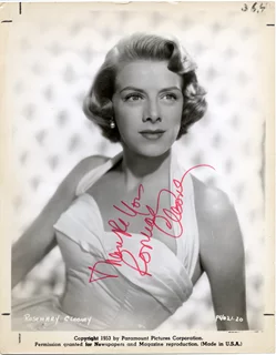 Rosemary Clooney autograph