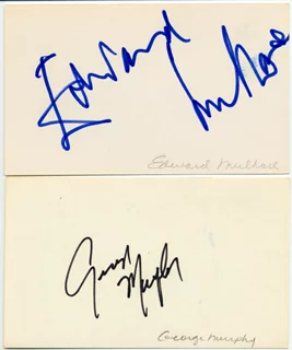 Edward Mulhare & George Murphy autograph
