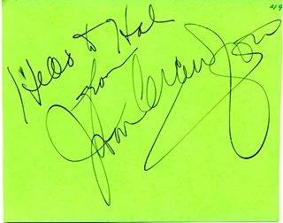 Joan Crawford autograph