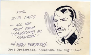 Fred Fredericks autograph