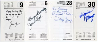 Deceased Actress Signature Lot autograph