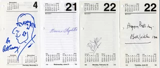 Deceased Oscar Winners Signature Lot autograph