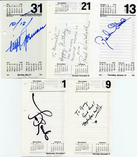 Deceased Actor/Singer Signature Lot autograph