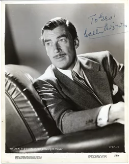 Walter Pidgeon autograph