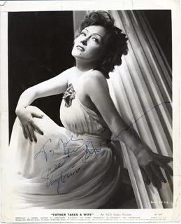 Gloria Swanson autograph