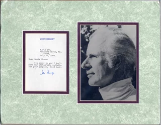 John Hersey autograph