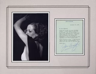 Joan Crawford autograph