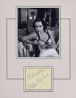 Dolores Del Rio autograph