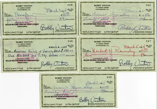 Bobby Vinton autograph