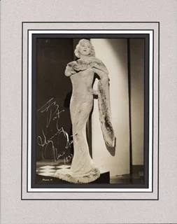 Mae West autograph