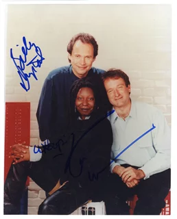Billy Crystal, Robin Williams & Whoopi Goldberg autograph