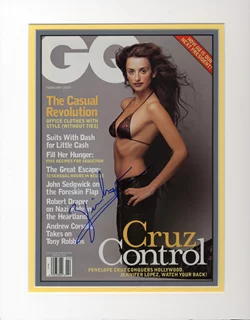 Penelope Cruz autograph