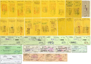 Signed Check Lot autograph