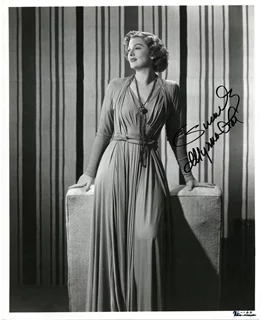 Myrna Loy autograph