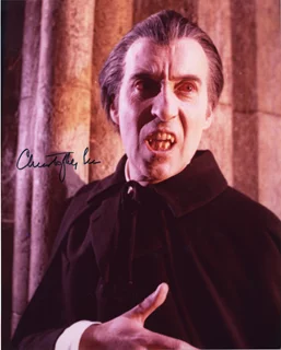Christopher Lee autograph