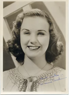 Deanna Durbin autograph