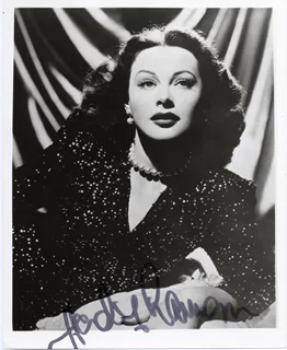 Hedy LaMarr autograph