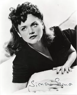 Simone Simon autograph